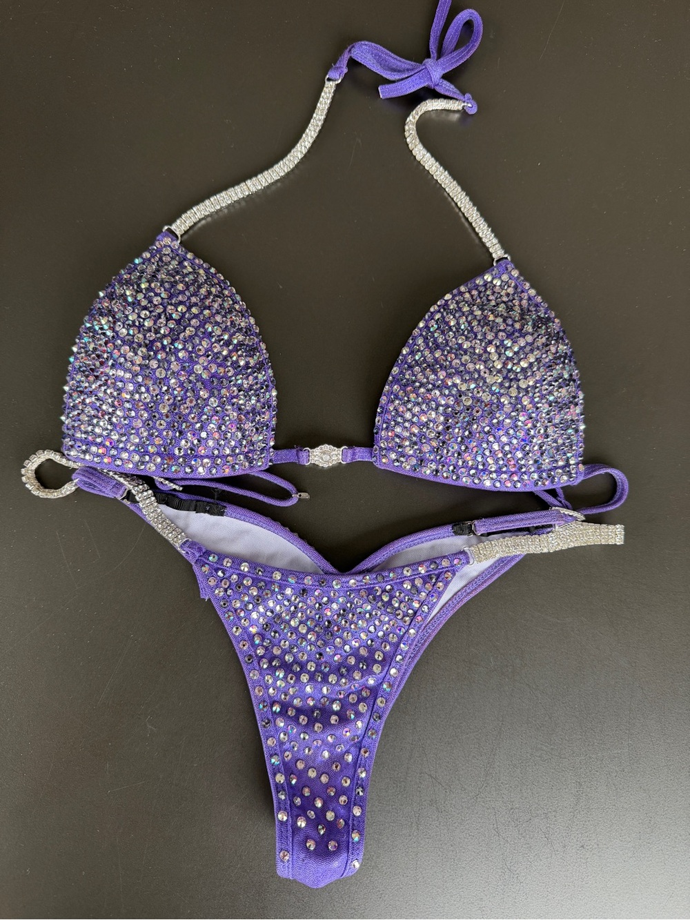 Bodybuilding Bikini/Wellness Purple Suit